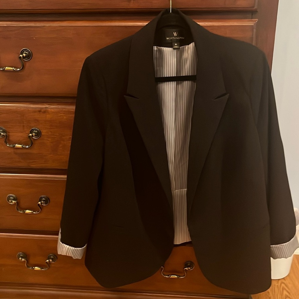 Worthington classic black blazer - 2X